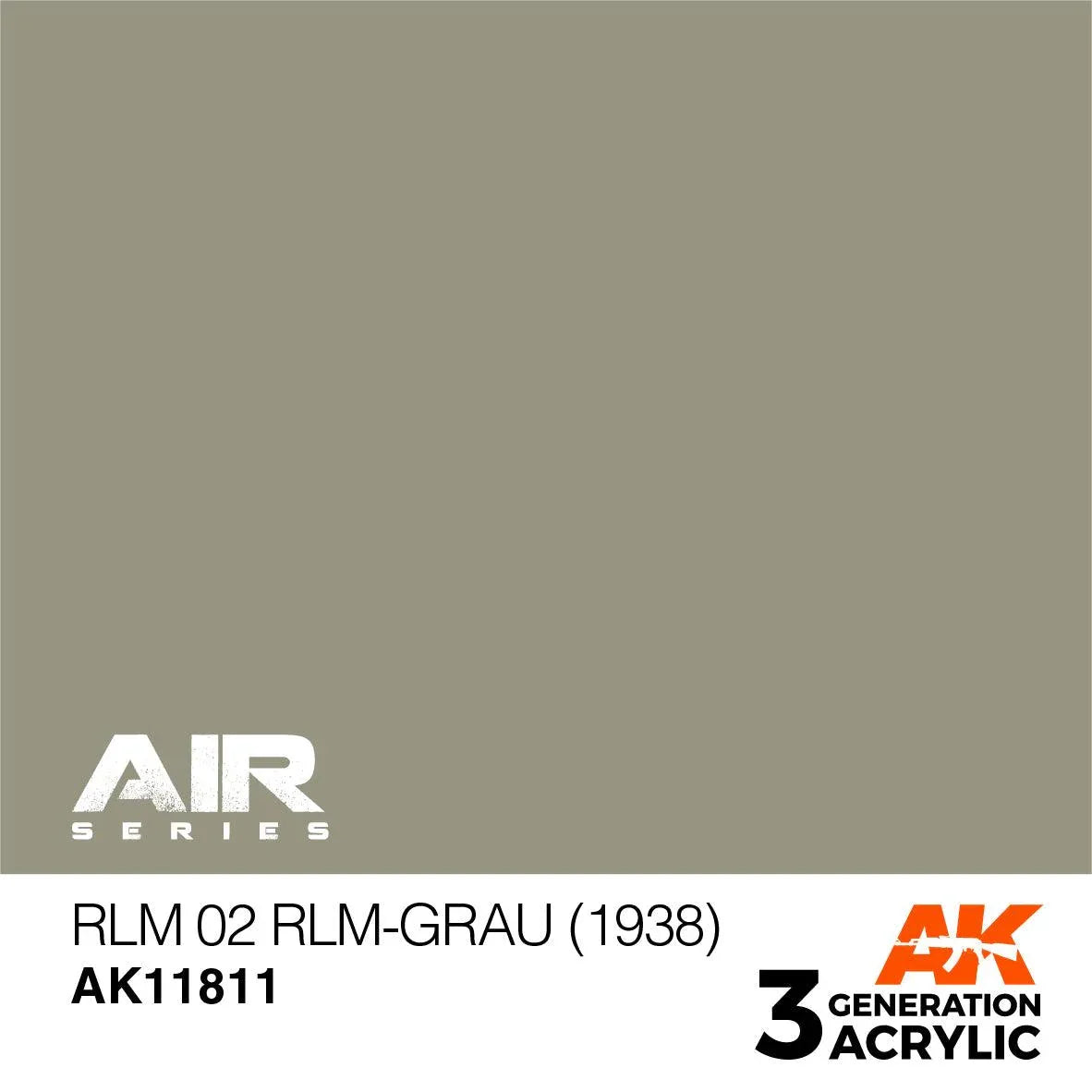 AK Interactive AK11811 3G Air RLM 02 RLM-Grau (1938) Paint 17ml - A-Z Toy Hobby