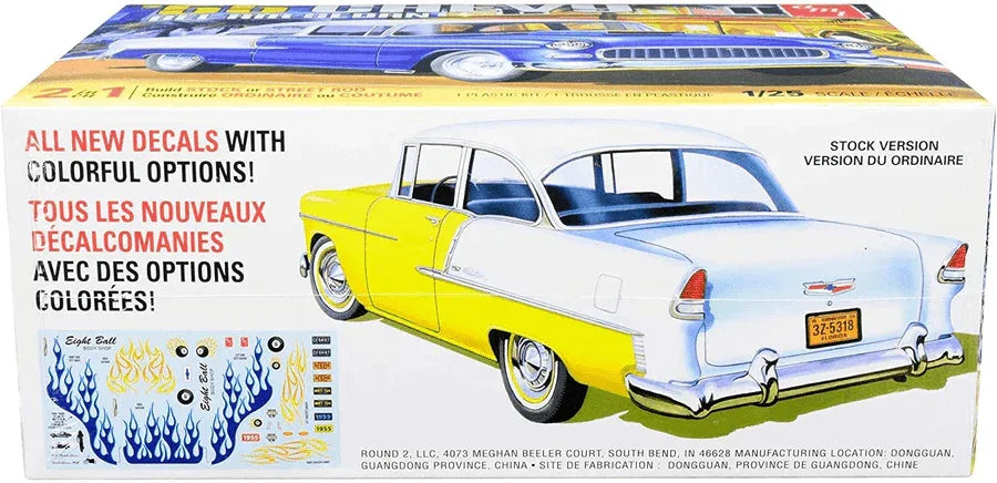 AMT 1955 Chevy Bel Air Sedan 1/25 Model Kit - A-Z Toy Hobby