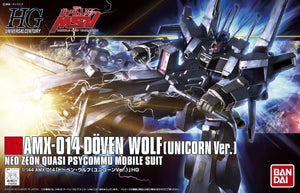Bandai HGUC 160 Doven Wolf (Unicorn Ver.) 1/144 Model Kit - A-Z Toy Hobby