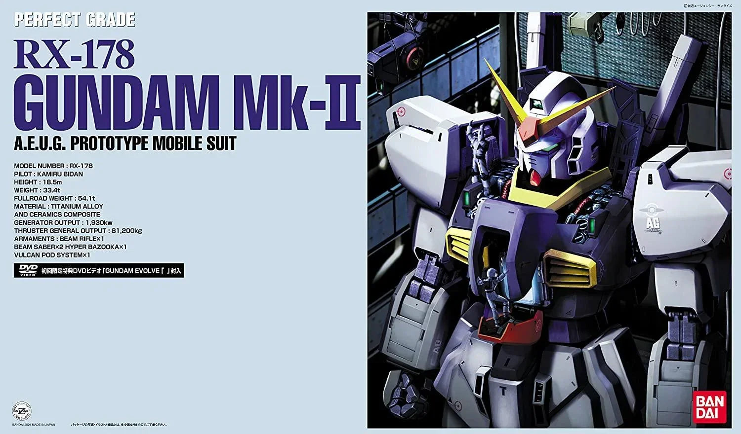 Bandai Hobby PG Gundam Mk-II (AEUG) – 1/60 Scale Model Kit From Z Gundam