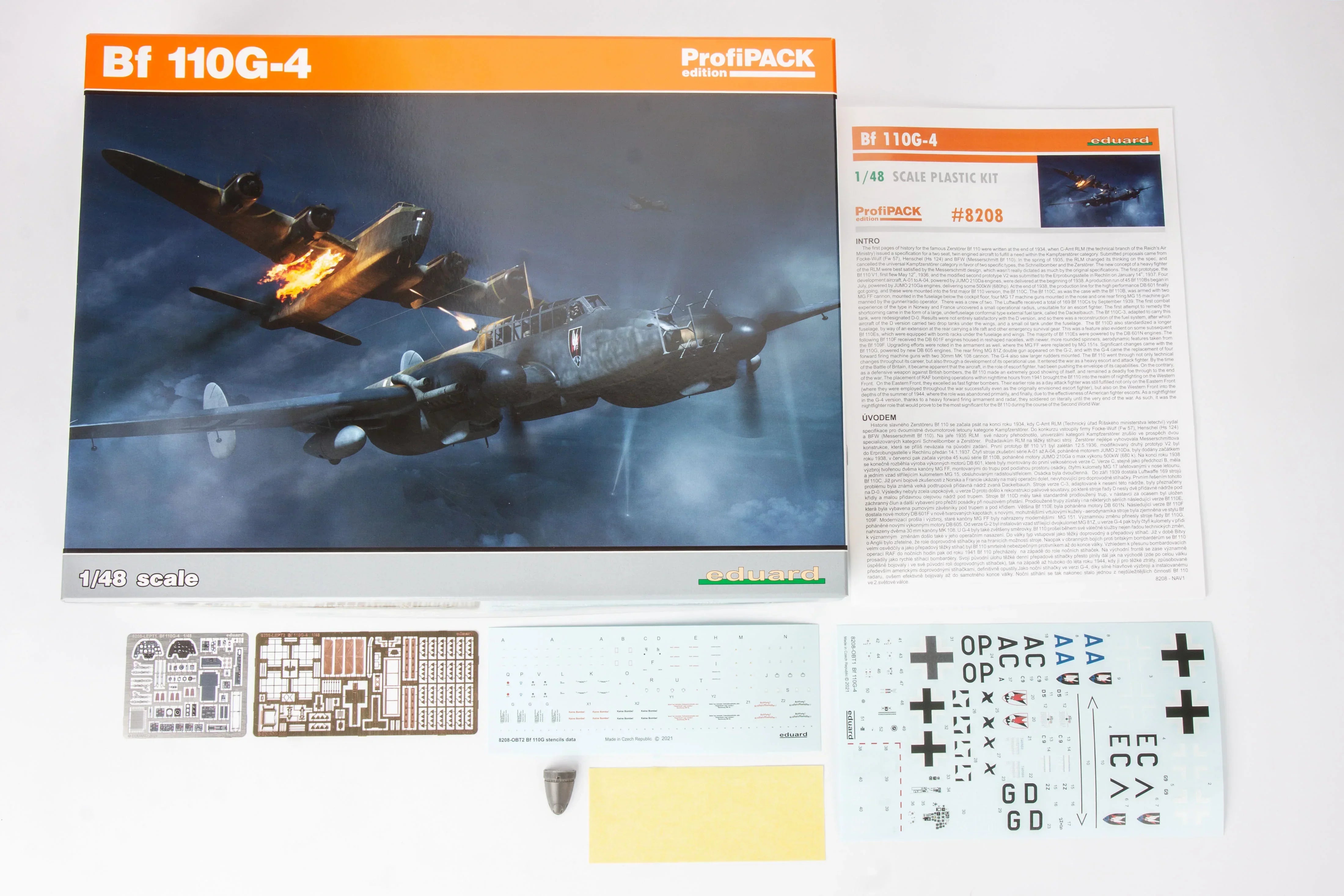 Eduard 8208 Bf 110G-4 German Night Fighter ProfiPACK 1/48 Model Kit - A-Z Toy Hobby