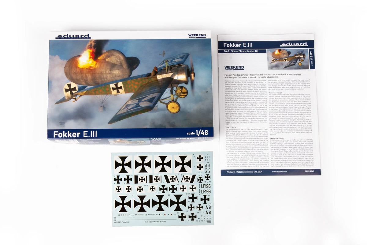 Eduard 8419 Fokker E.III Weekend Edition 1/48 Model Kit