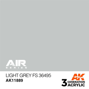 AK Interactive AK11889 3G Air Light Gray FS 36495 Paint 17ml - A-Z Toy Hobby