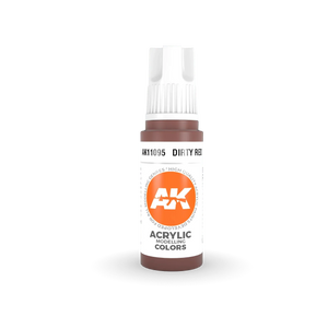 AK Interactive AK11095 3G Dirty Red Acrylic Paint 17ml - A-Z Toy Hobby