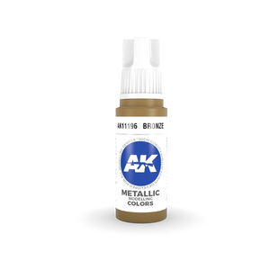 AK Interactive AK11196 3G Bronze Acrylic Paint 17ml - A-Z Toy Hobby