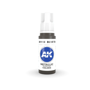 AK Interactive AK11198 3G Burnt Tin Acrylic Paint 17ml - A-Z Toy Hobby