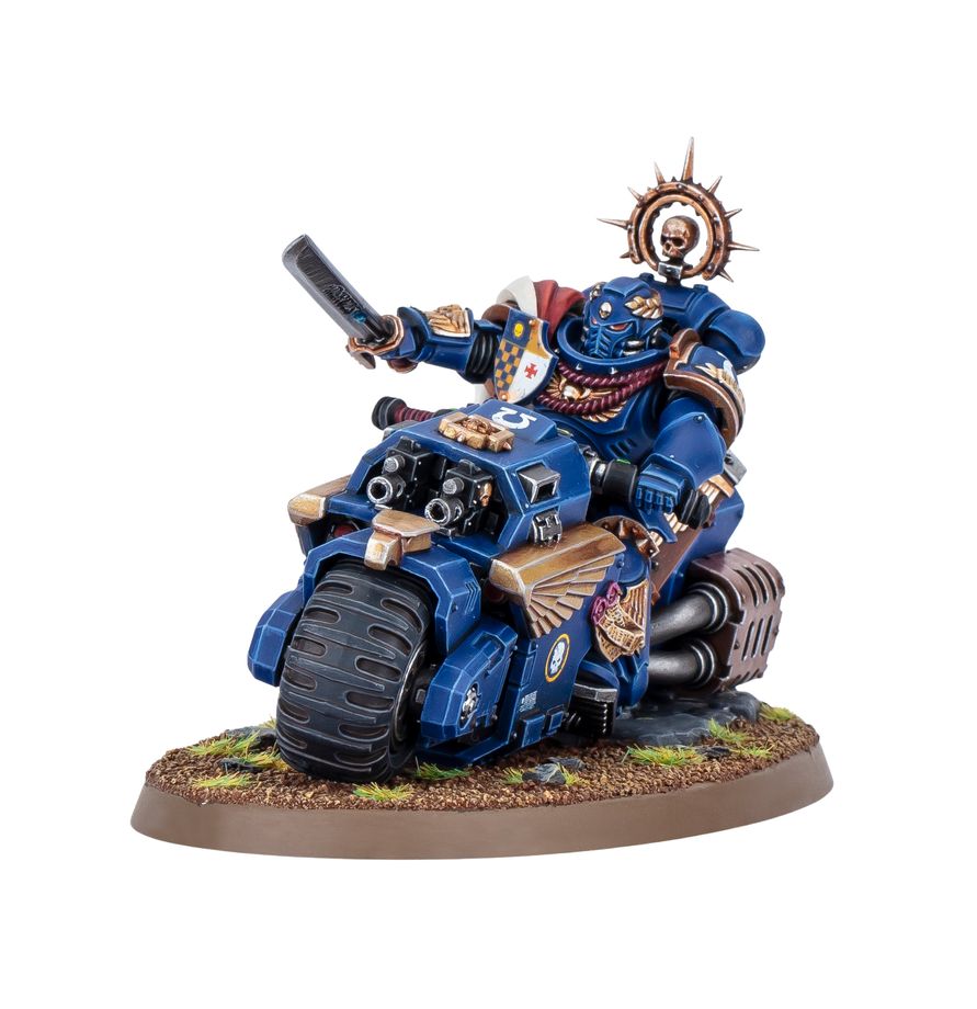 Space Marines: Captain on Bike 48-113 - Warhammer 40,000