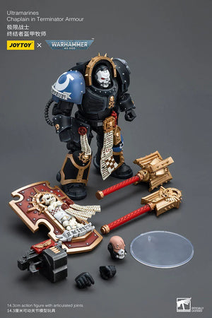 Joy Toy Warhammer Ultramarines Chaplain in Terminator Armour 1/18 Action Figure - A-Z Toy Hobby