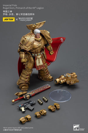 Joy Toy Warhammer 40K Imperial Fists Rogal Dorn Primarch of the Vllth Legion 1/18 Action Figure - A-Z Toy Hobby