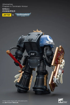 Joy Toy Warhammer Ultramarines Chaplain in Terminator Armour 1/18 Action Figure - A-Z Toy Hobby
