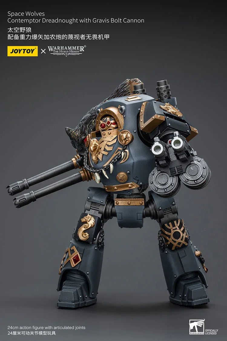 Joy Toy Warhammer Space Wolves Contemptor Dreadnought with Gravis Bolt Cannon 1/18 Action Figure - A-Z Toy Hobby