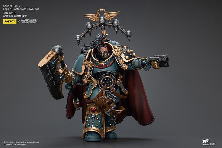 Joy Toy Warhammer 40K Sons of Horus Legion Praetor with Power Axe 1/18 Action Figure - A-Z Toy Hobby