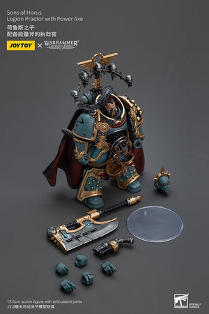 Joy Toy Warhammer 40K Sons of Horus Legion Praetor with Power Axe 1/18 Action Figure - A-Z Toy Hobby