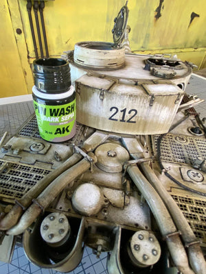 AK Interactive AK324 Dark Sepia Pin Wash Enamel 35ml - A-Z Toy Hobby