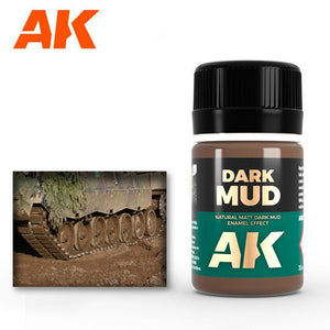 AK Interactive AK023 Weathering Dark Mud Enamel 35ml - A-Z Toy Hobby