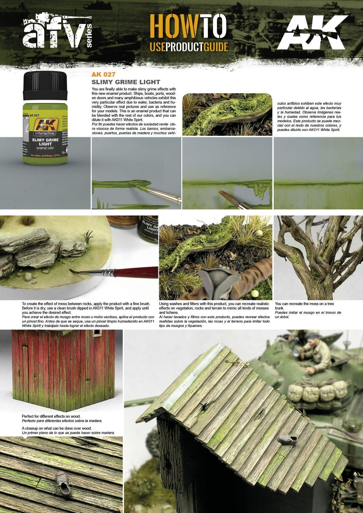 AK Interactive AK027 Weathering Slimy Grime Light Enamel 35ml - A-Z Toy Hobby