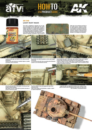 AK Interactive AK046 Weathering Light Rust Wash Enamel 35ml - A-Z Toy Hobby
