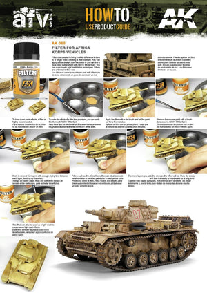 AK Interactive AK065 Weathering Light Brown for Desert Yellow Filter Enamel 35ml - A-Z Toy Hobby