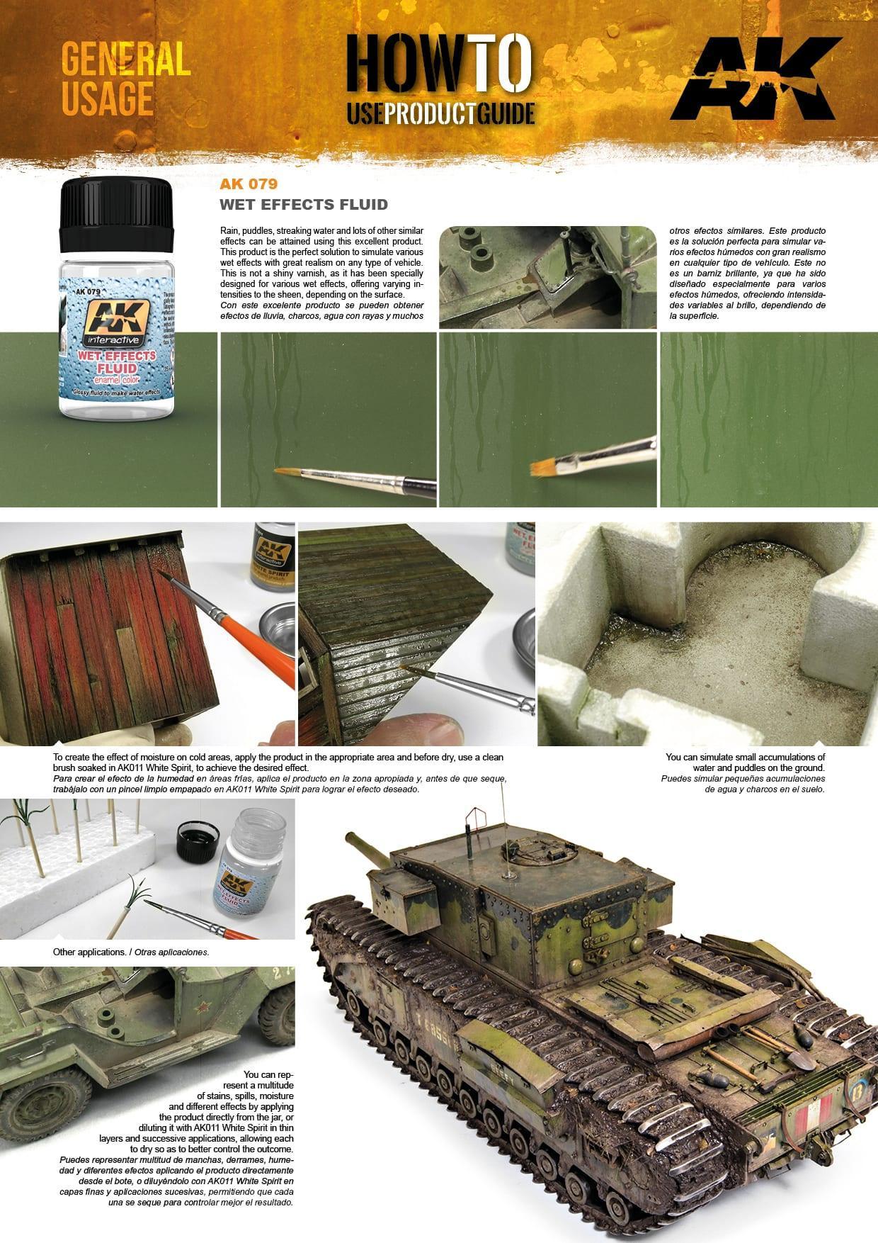 AK Interactive AK079 Weathering Wet Effects Fluid Enamel 35ml - A-Z Toy Hobby