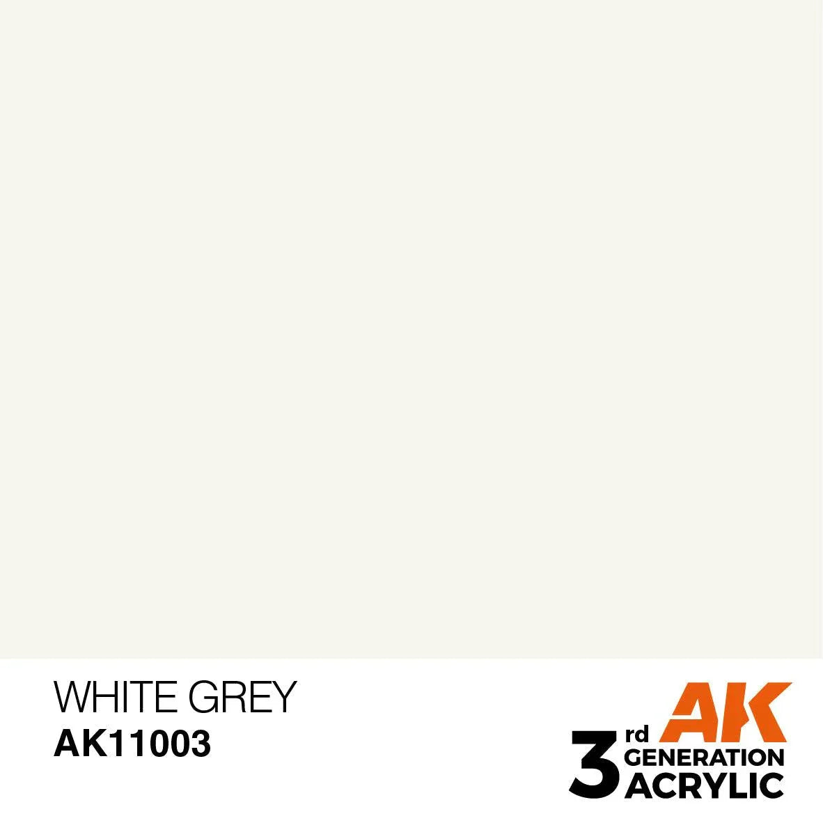 AK Interactive AK11003 3G White Gray Acrylic Paint 17ml - A-Z Toy Hobby