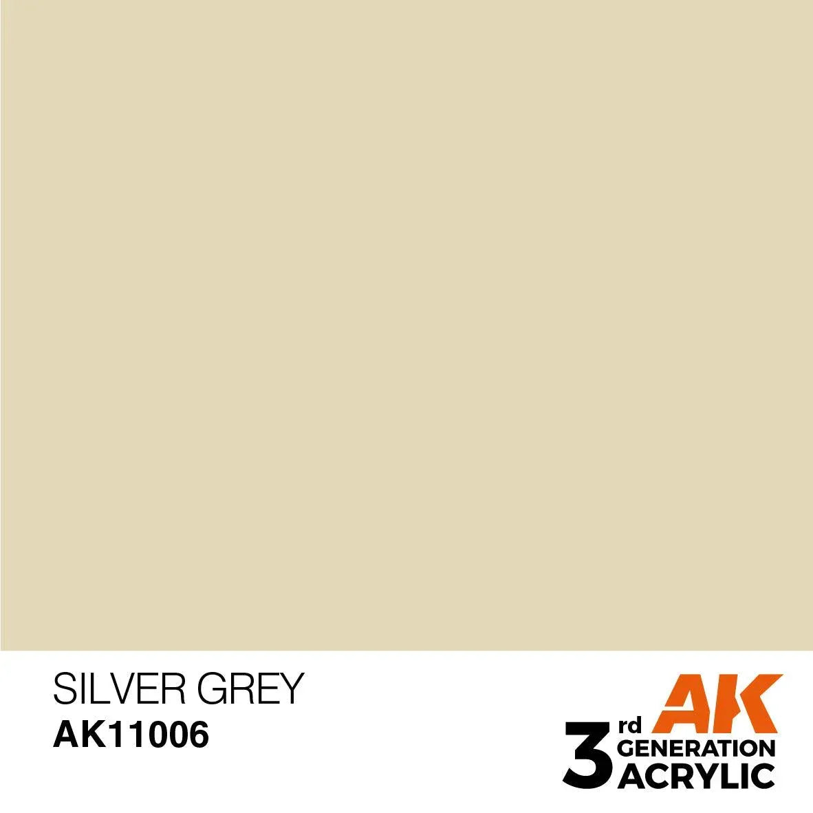 AK Interactive AK11006 3G Silver Gray Acrylic Paint 17ml - A-Z Toy Hobby