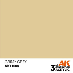 AK Interactive AK11008 3G Grimy Gray Acrylic Paint 17ml - A-Z Toy Hobby