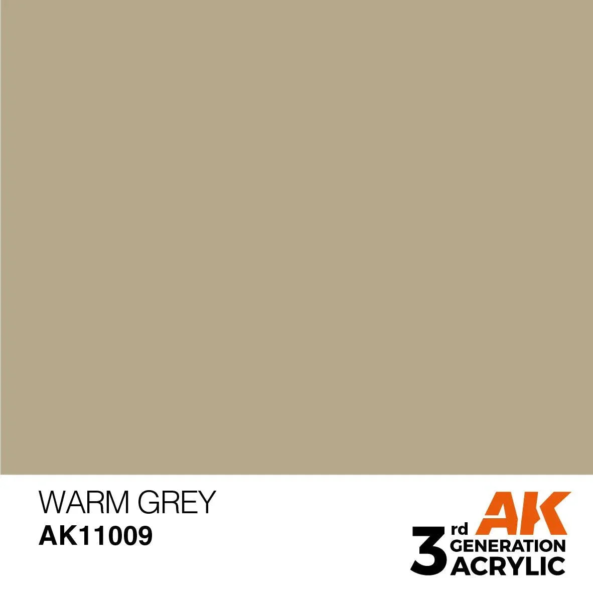 AK Interactive AK11009 3G Warm Gray Acrylic Paint 17ml - A-Z Toy Hobby