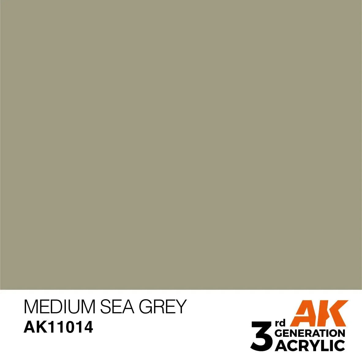 AK Interactive AK11014 3G Medium Sea Gray Acrylic Paint 17ml - A-Z Toy Hobby