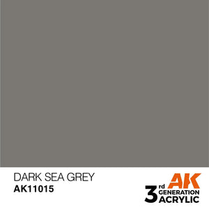 AK Interactive AK11015 3G Dark Sea Gray Acrylic Paint 17ml - A-Z Toy Hobby