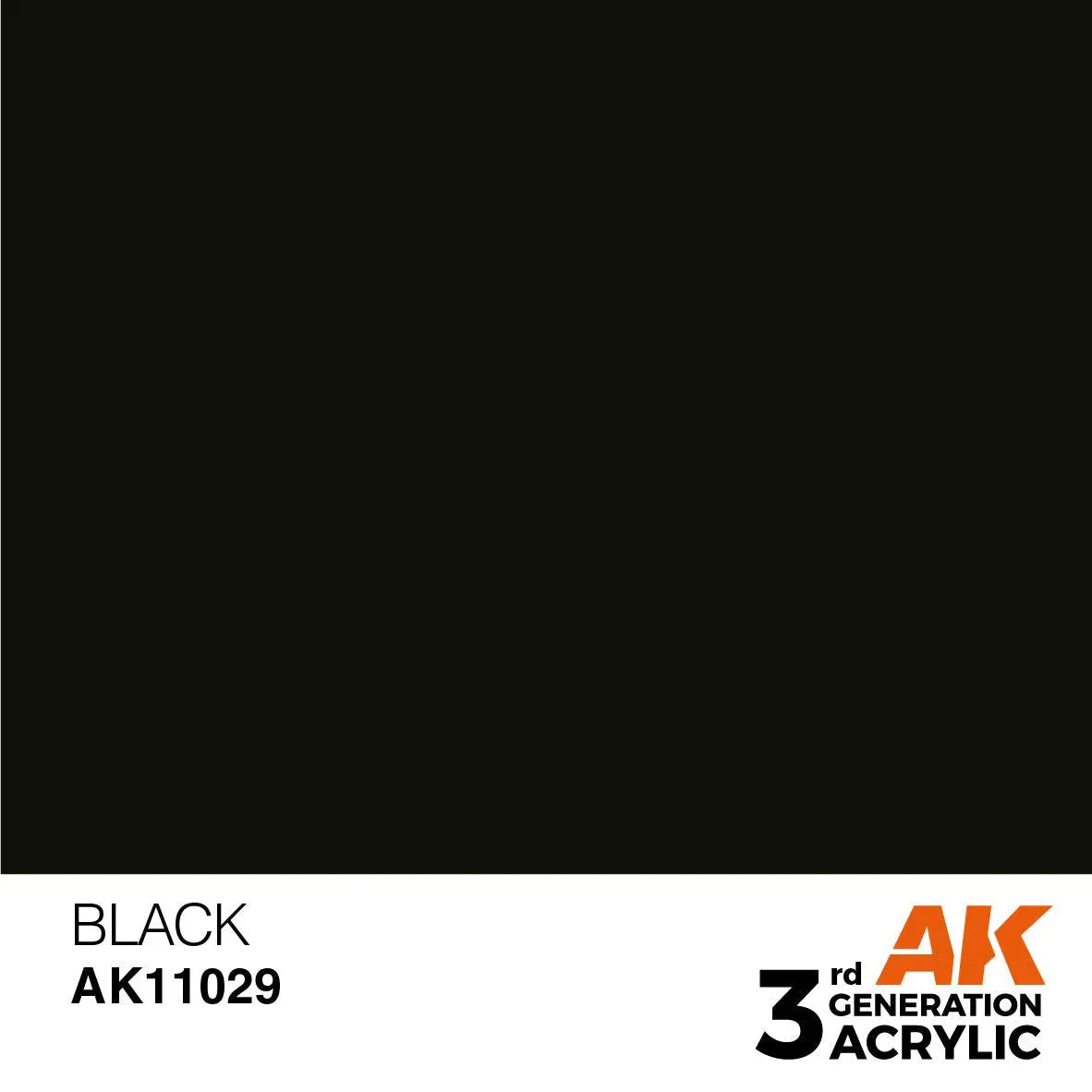 AK Interactive AK11029 3G Black Acrylic Paint 17ml - A-Z Toy Hobby
