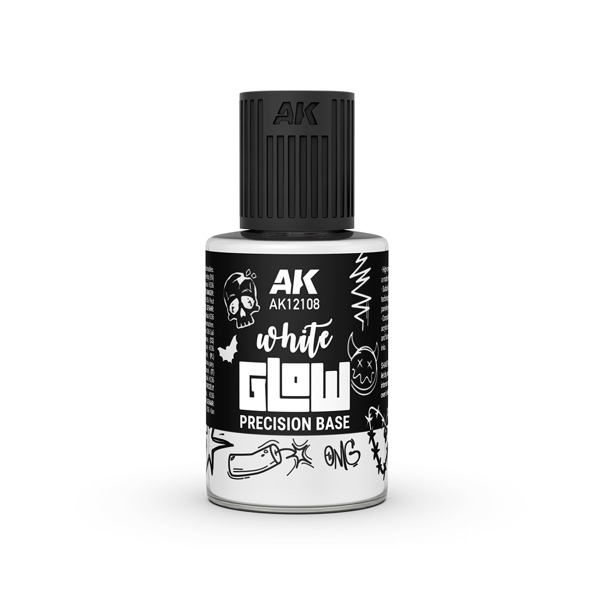 AK Interactive AK12108 White Glow Precision Fluor Base 30ml