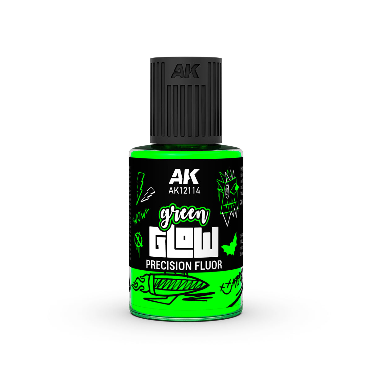 AK Interactive AK12114 Green Glow Precision Fluor 30ml