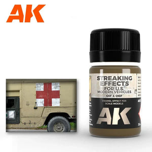 AK Interactive AK123 Weathering OIF & OEF US Vehicles Streaking Effects Enamel 35ml - A-Z Toy Hobby