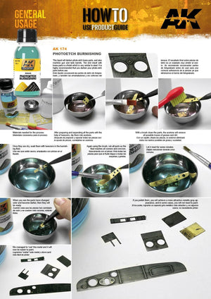 AK Interactive AK174 Photoetch Burnishing Fluid 100ml - A-Z Toy Hobby