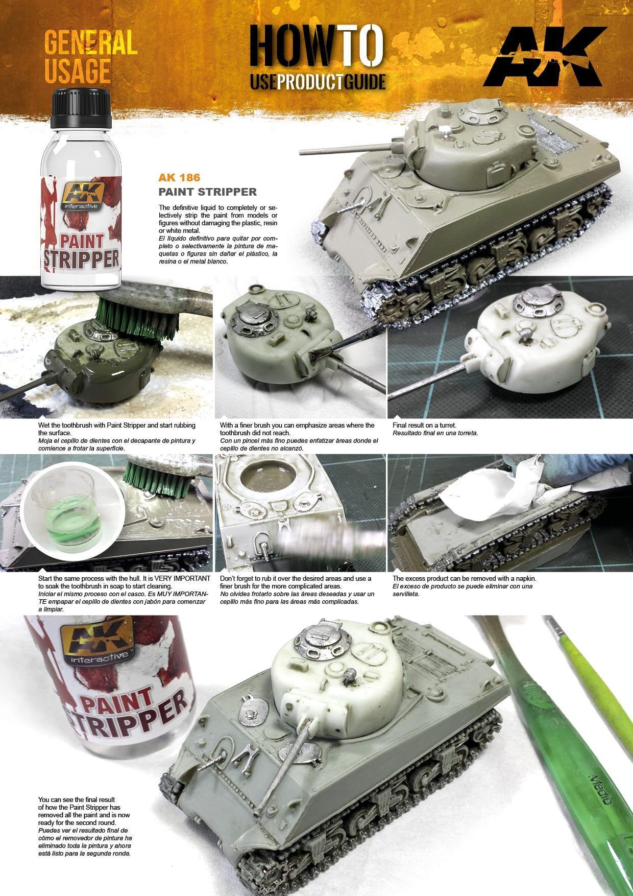 AK Interactive AK186 Paint Stripper 100ml - A-Z Toy Hobby