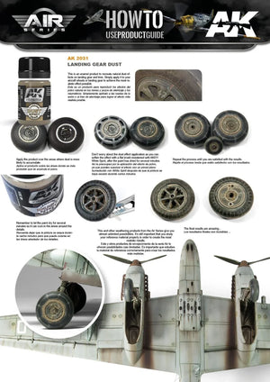 AK Interactive AK2031 Weathering Landing Gear Dust Enamel 35ml - A-Z Toy Hobby