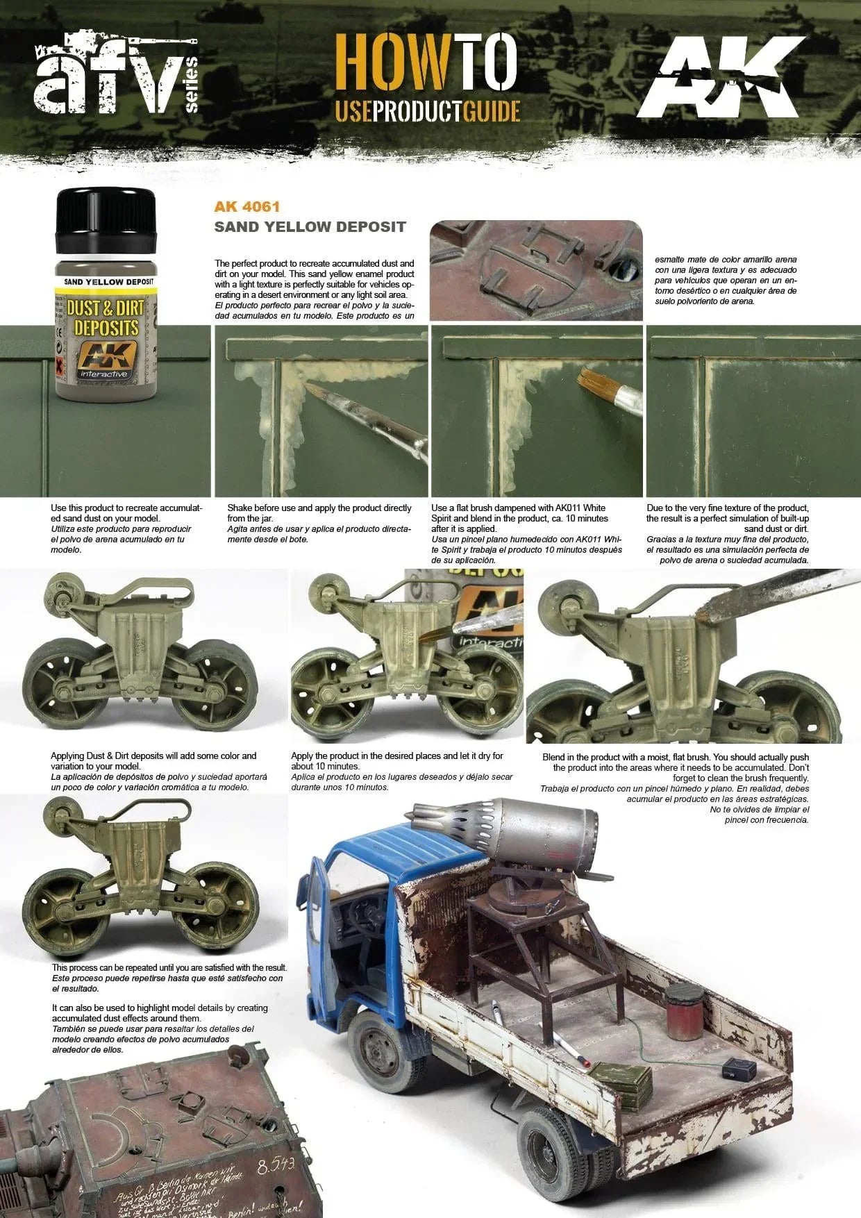 AK Interactive AK4061 Weathering Sand And Yellow Deposits Enamel 35ml - A-Z Toy Hobby