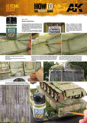 AK Interactive AK676 Weathering Moss Deposits Enamel 35ml - A-Z Toy Hobby