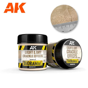 AK Interactive AK8033 Diorama Light & Dry Crackle Effects 100ml - A-Z Toy Hobby