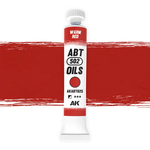 AK Interactive AKABT025 Warm Red ABT 502 Oils - A-Z Toy Hobby