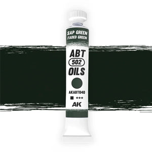 AK Interactive AKABT040 Sap Green/Faded Green ABT 502 Oils - A-Z Toy Hobby