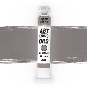 AK Interactive AKABT240 Cream Brown ABT 502 Oils - A-Z Toy Hobby