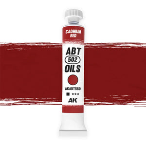 AK Interactive AKABT560 Cadmium Red ABT 502 Oils - A-Z Toy Hobby