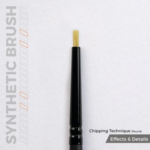 AK Interactive AKB028 Chipping Technique (Round) Brush - A-Z Toy Hobby