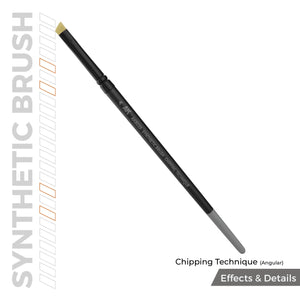 AK Interactive AKB029 Chipping Technique (Angular) Brush - A-Z Toy Hobby