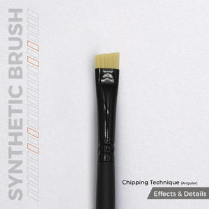 AK Interactive AKB029 Chipping Technique (Angular) Brush - A-Z Toy Hobby