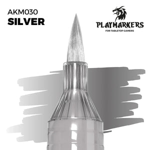 AK Interactive AKM030 Playmarkers Silver - A-Z Toy Hobby