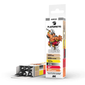 AK Interactive AKM101 Playmarkers Set - Heroes (6pcs) - A-Z Toy Hobby