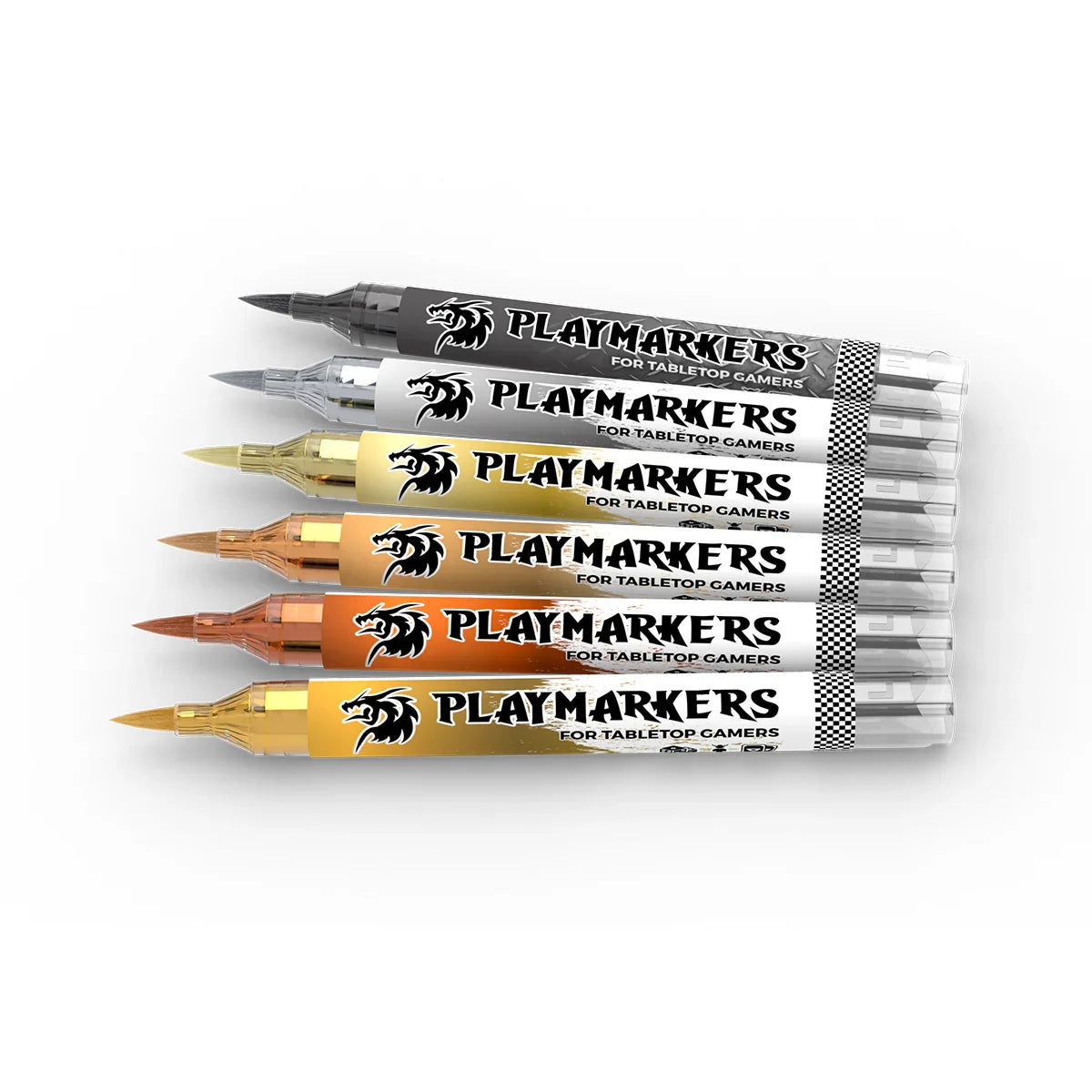 AK Interactive AKM105 Playmarkers Set - Full Metal (6pcs) - A-Z Toy Hobby