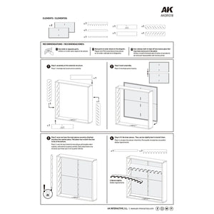 AK Interactive AKORG18 Modular Organizer for 17-18ml Bottles - A-Z Toy Hobby